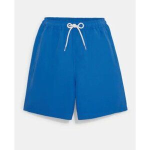 Coach Magic Print Signature Logo Swim Trunks Bright Blue Mens Sizes NWT